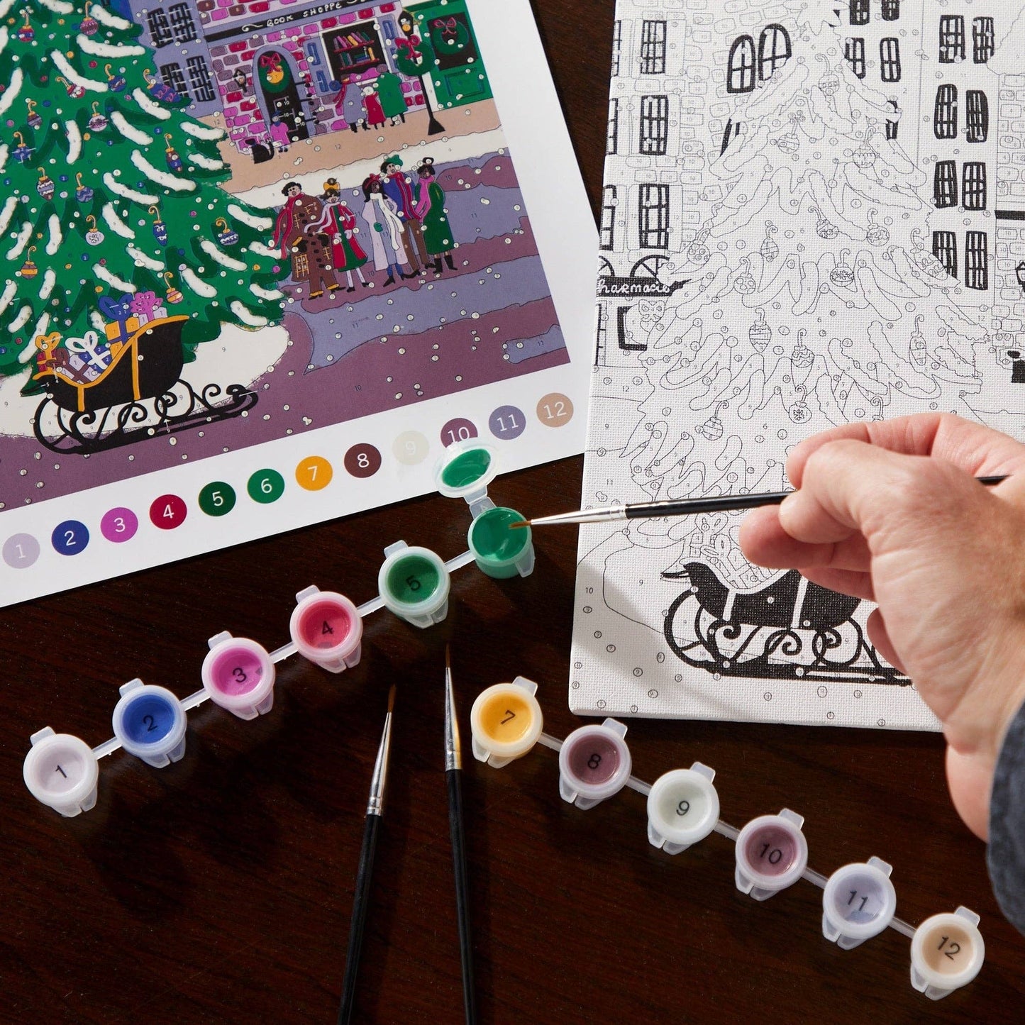 Holiday Paint-By-Number Art Kit