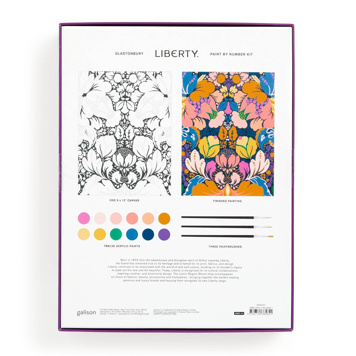 Floral Paint by Number Kit