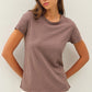 Everyday Cotton Slub Tee I Cocoa