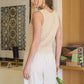 V-Neck Crochet Vest
