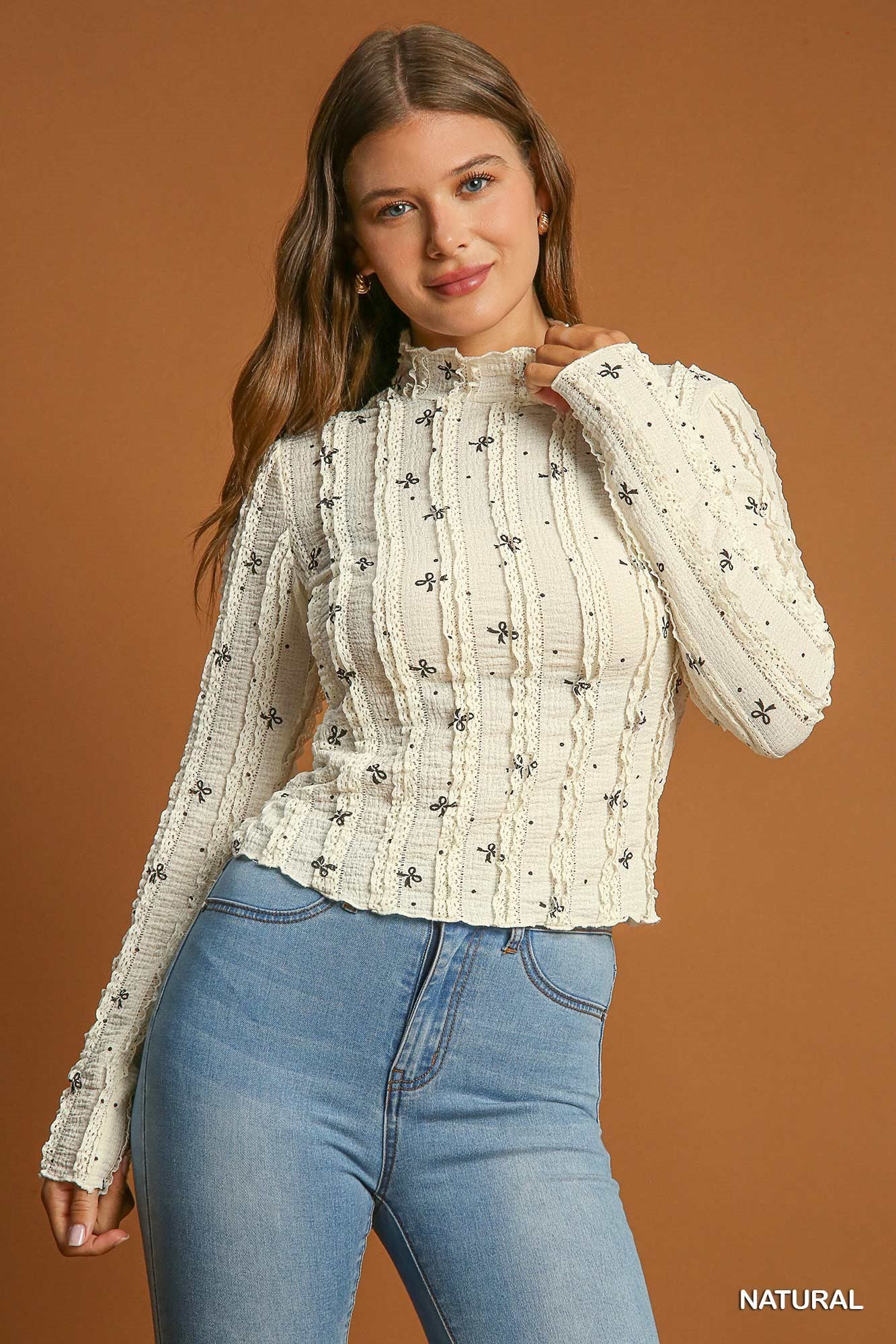 Bow Print Top