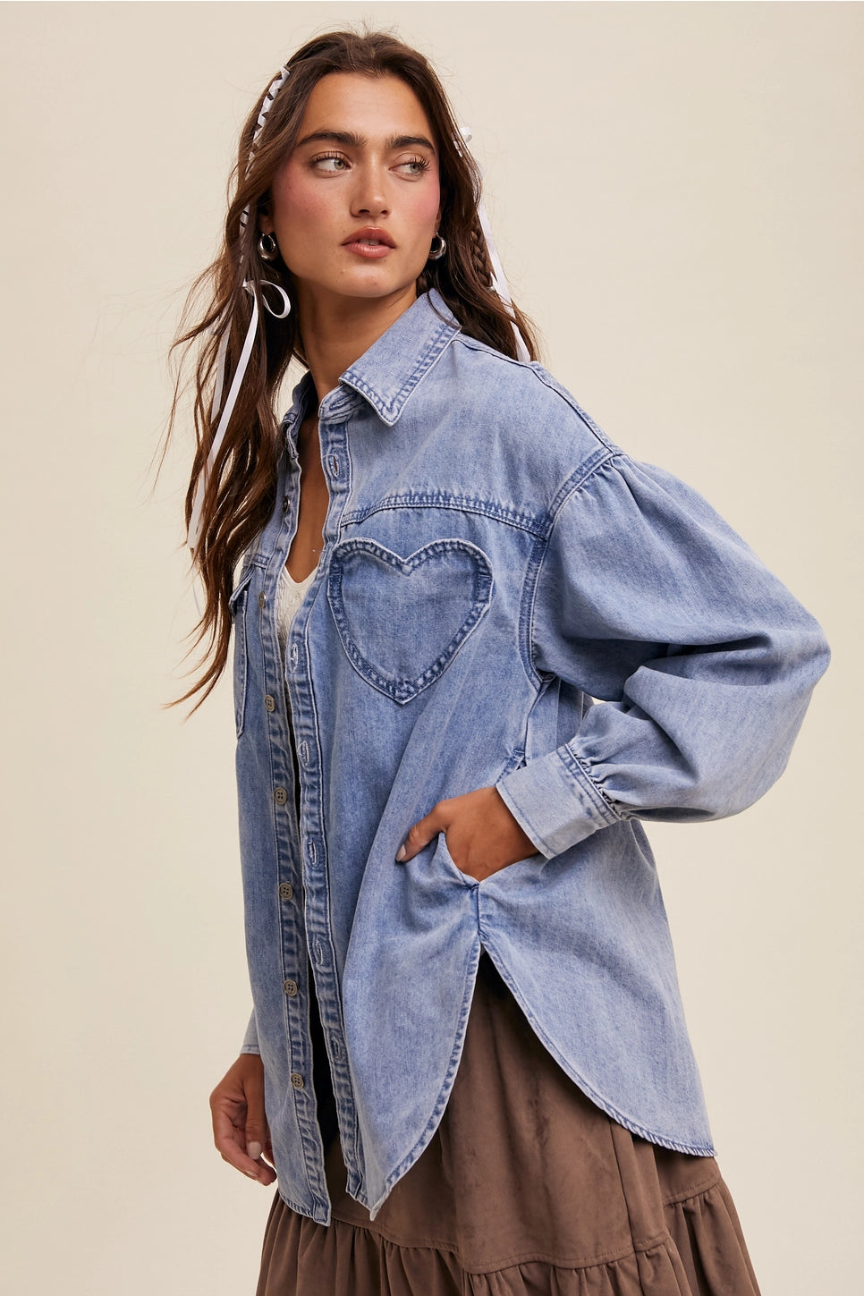 Heart Denim Jacket