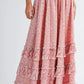 Floral Ruffle Maxi Skirt