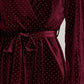 Velvet Studded Mini Dress