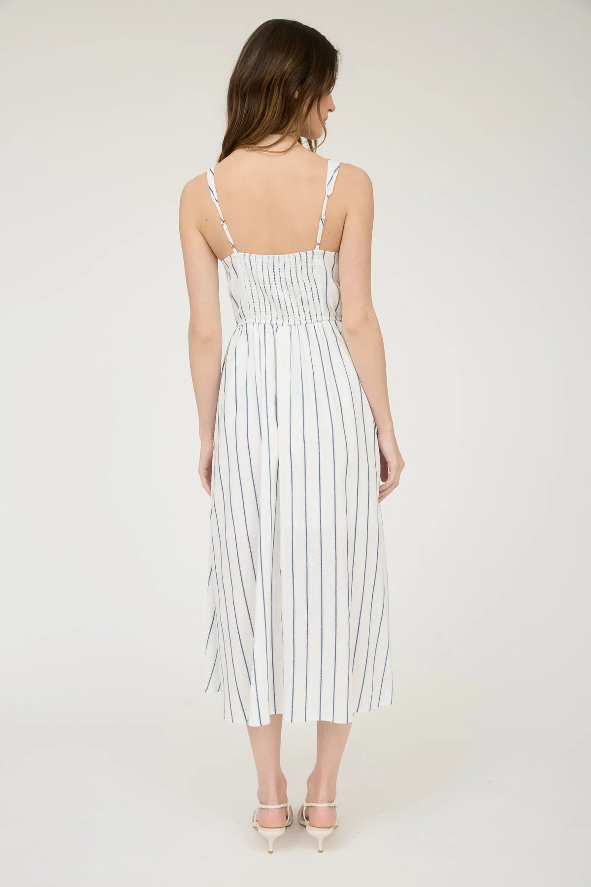 Striped Lace Trim Dress