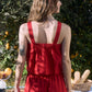 Square Neck Sleeveless Linen Tank