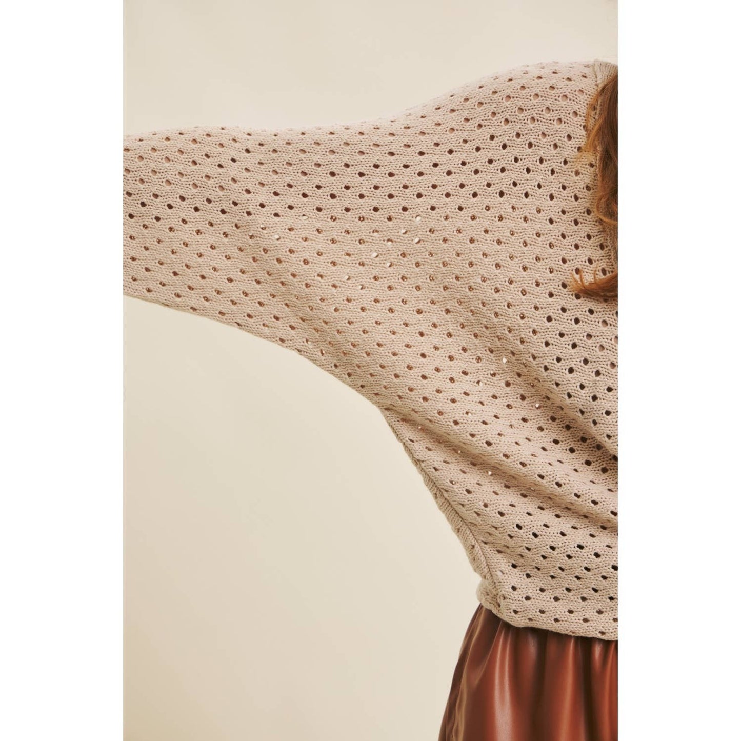 Textured Dolman Sweater