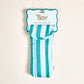 Puffy Sunglasses Case I Sicily Stripes Teal