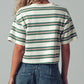 Vintage Washed Striped Cotton Tee