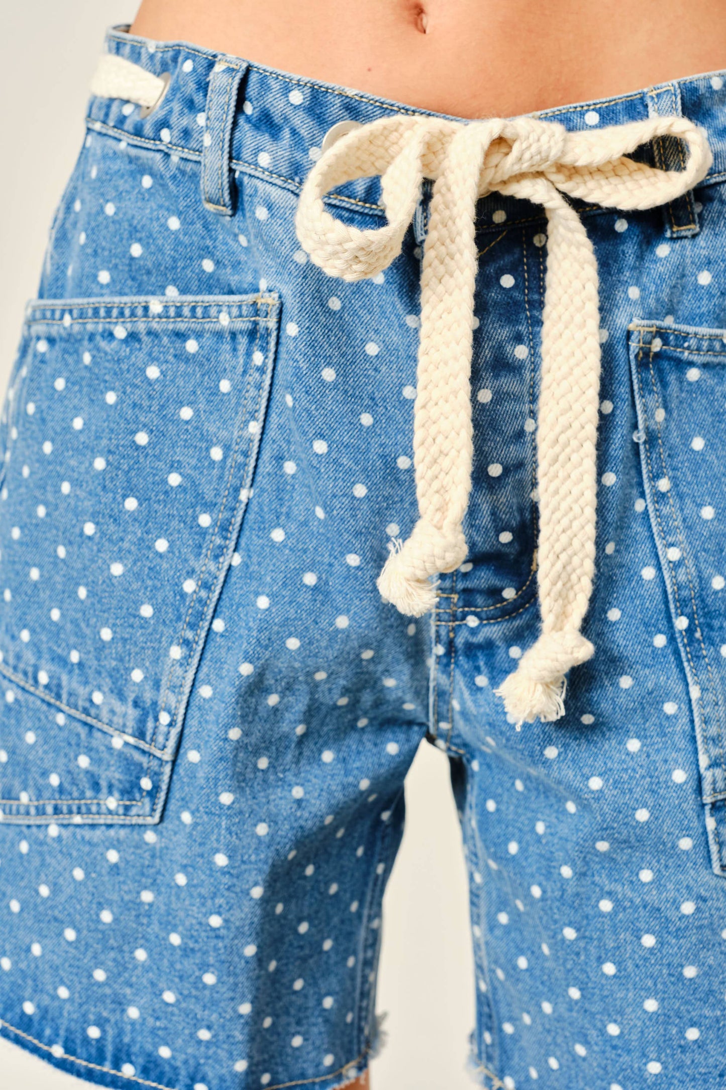 Polka Dot Barrel Shorts