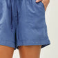 Everyday Easy Drawstring Shorts I Blue
