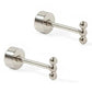 Screwback Stud Earrings - Micro Tally Silver
