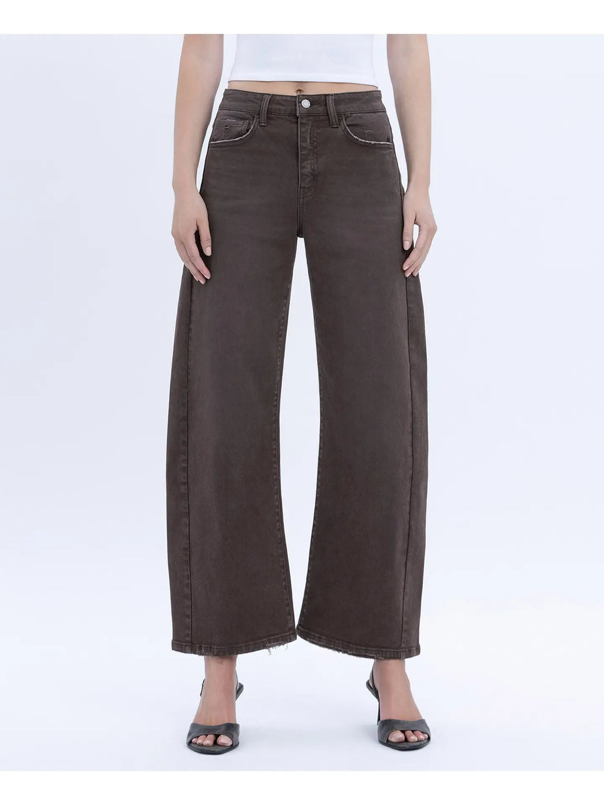 Espresso Barrel Leg Jeans