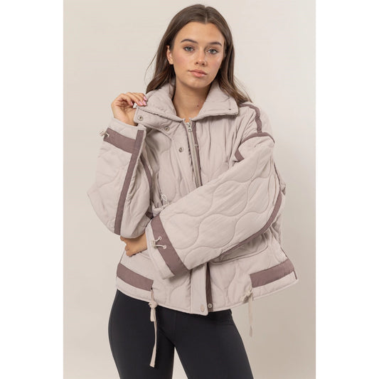 Quilted Toggle Puffer Jacket