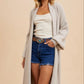 Knitted Long Line Cardigan