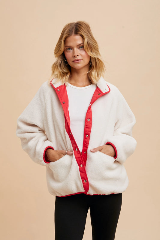 Reversible Two Toned Sherpa Jacket