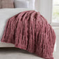 Luxury Heavyweight Ruched Throw Blankets