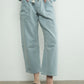 Barrel Denim Tie Pants