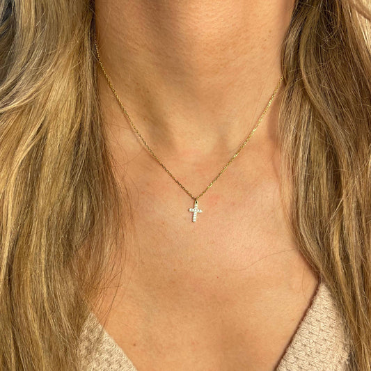 Crystal Cross Necklace