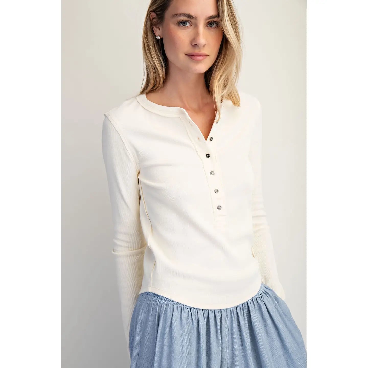 Henley Top I White