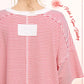 Red Basic Striped Shirt
