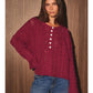 Harvest Henley Knit Sweater