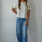 Everyday Essential Cotton Tee I Cream