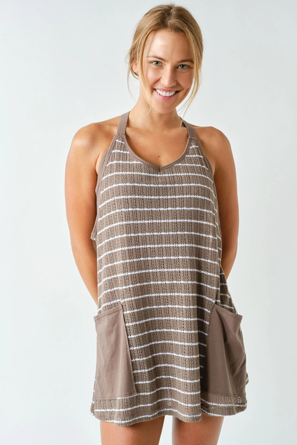 Mocha Crochet Dress