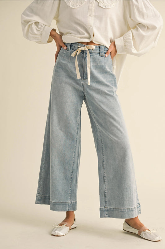 Weekend Stroll Tie-Waist Denim