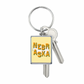 Nebraska State Love Keychain