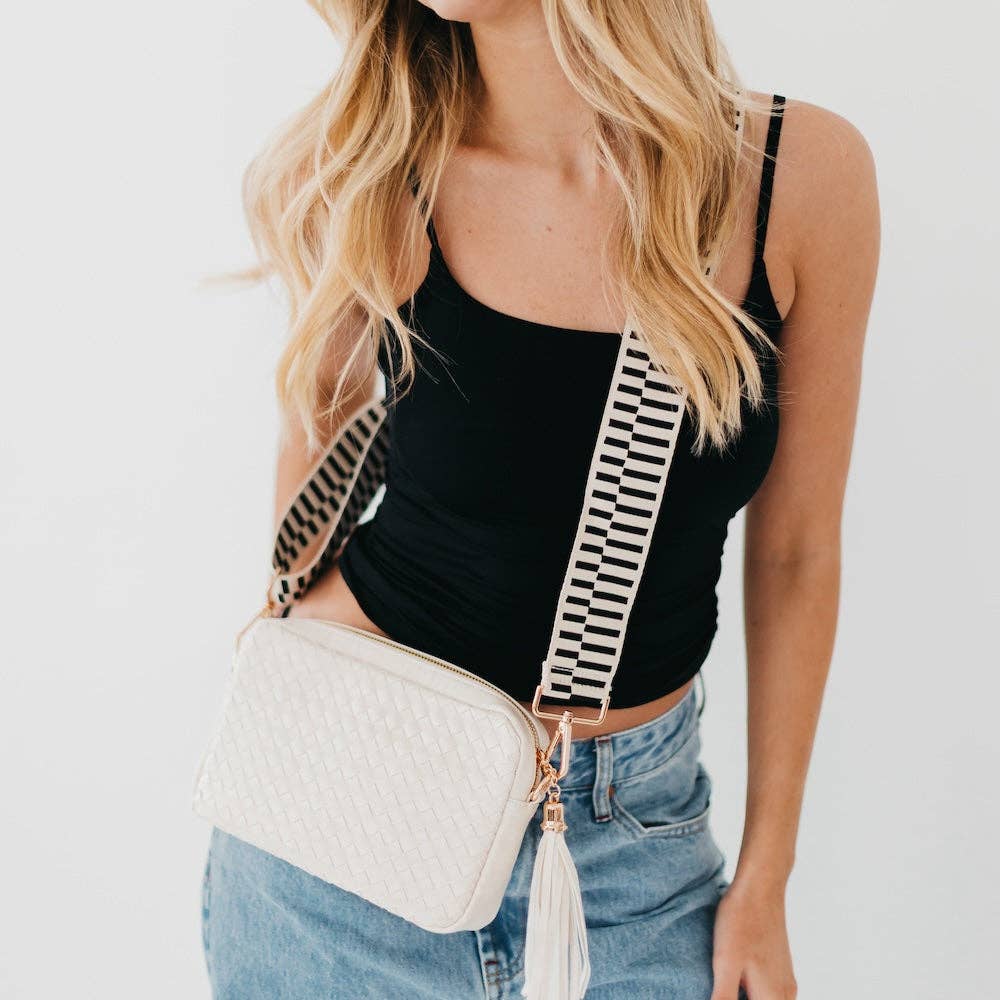 Woven Checkered Bag