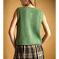 Evergreen Knit Button Vest
