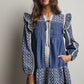 Patchwork Lace Trim Mini Dress