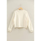 Soft + Slouchy Raglan Pullover I White