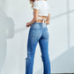 Kan Can High Rise Straight Jeans
