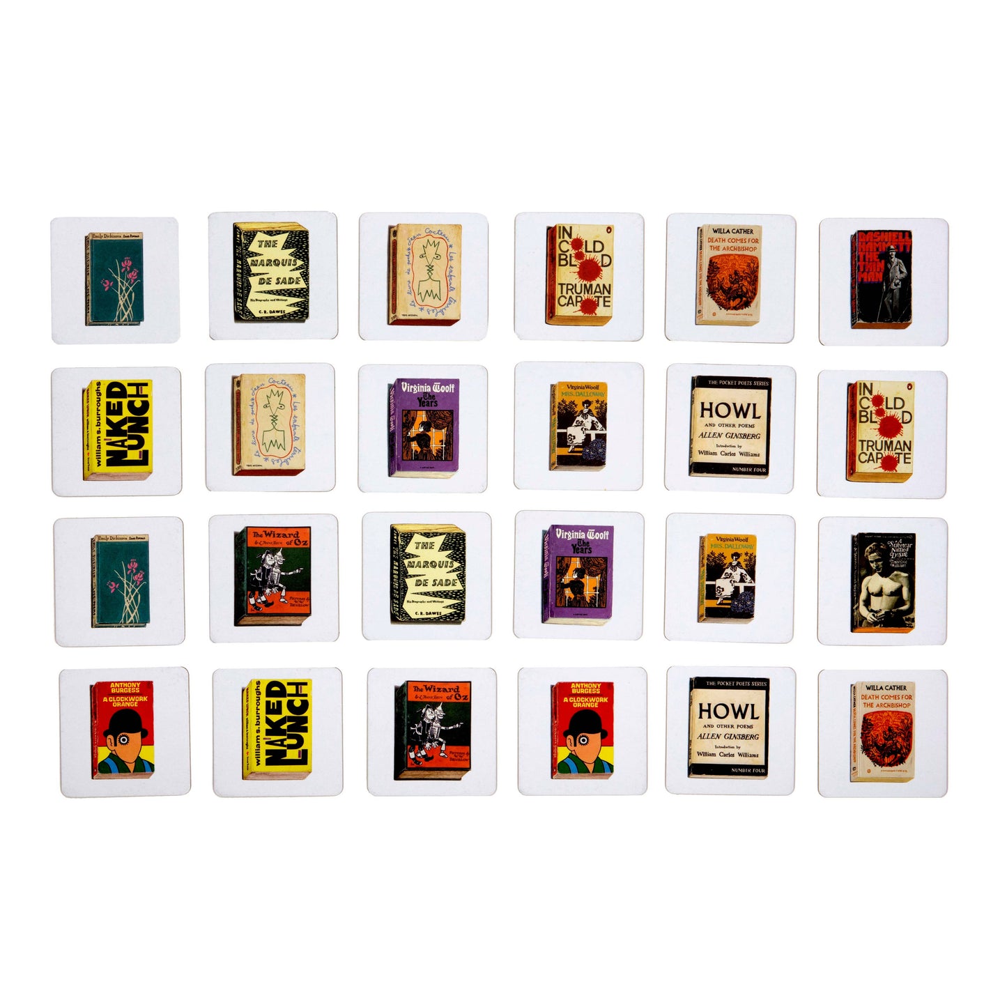 Vintage Paperbacks Memory Game