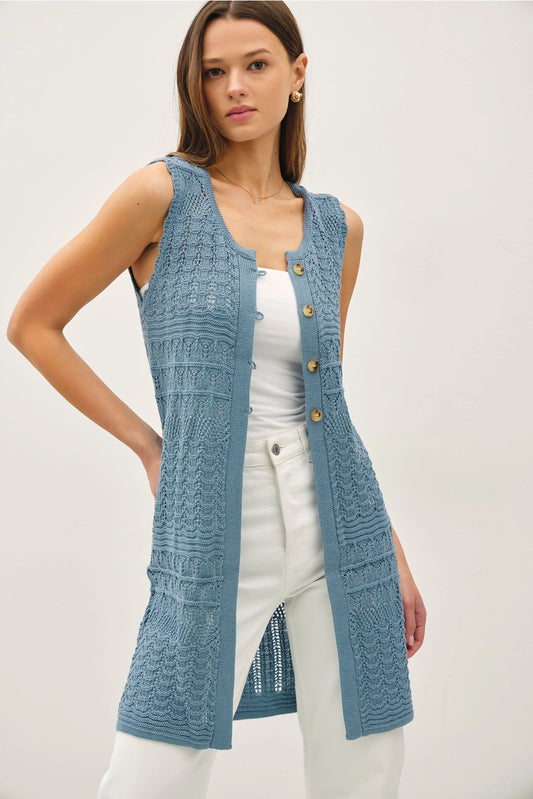 Crochet Knit Duster