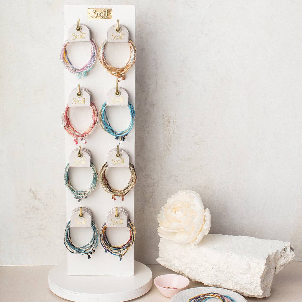 Simply Chic Bracelet Trio I Blush & Silver