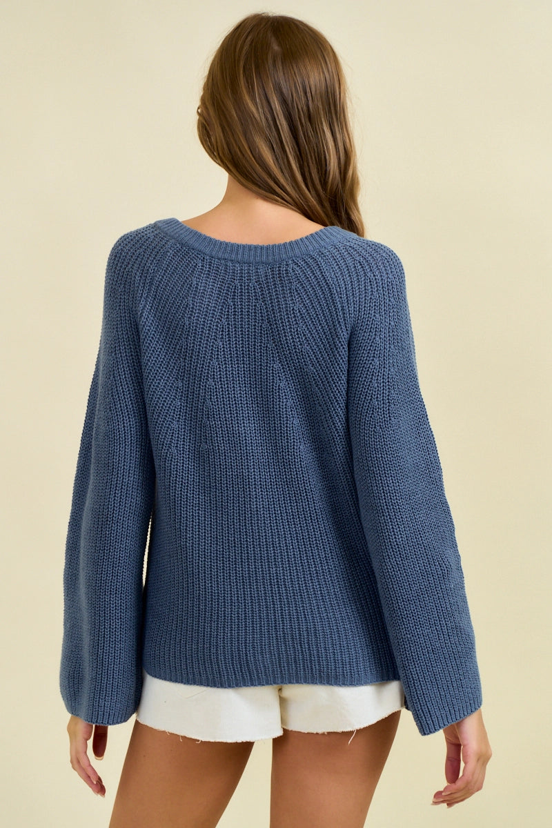 Blue Haze Knit Cardigan