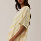 Butter Yellow Striped Tee