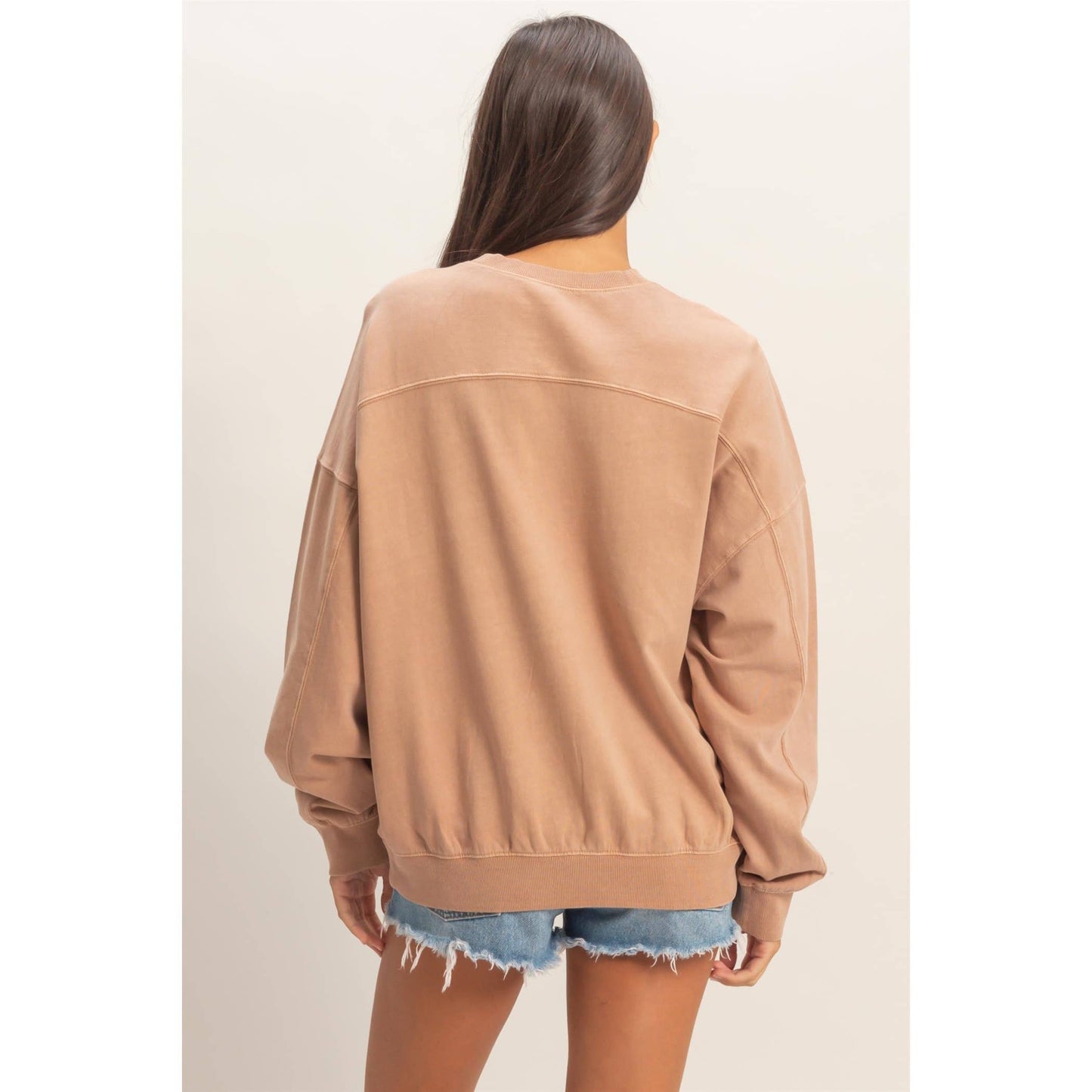 Ribbed Crew II Taupe