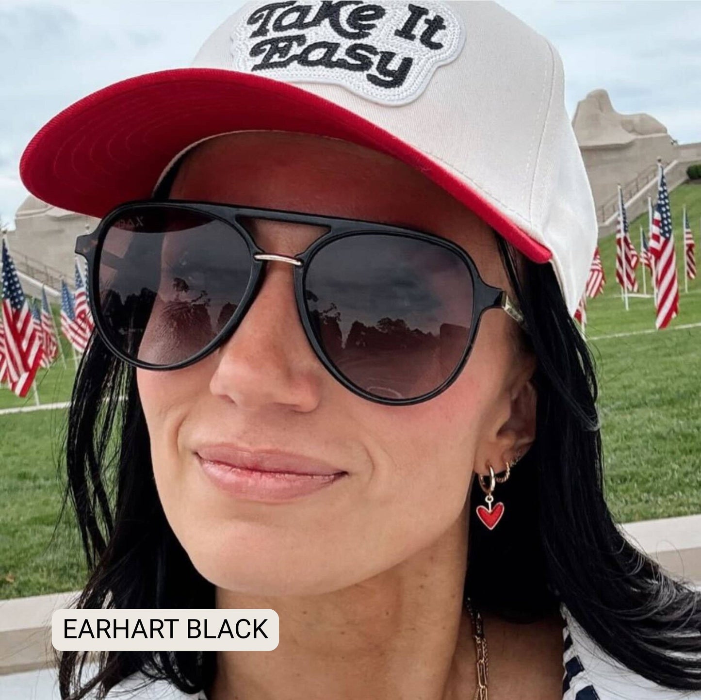Earhart I Women’s Aviator Sunglasses I Clear