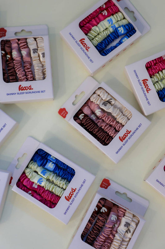 SKINNY SATIN SLEEP SCRUNCHIE SET: NEUTRAL PACK