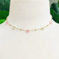 Pearl & Glass Bead Flower Necklace