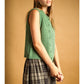 Evergreen Knit Button Vest