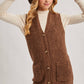 Teddy Knit Longline Vest