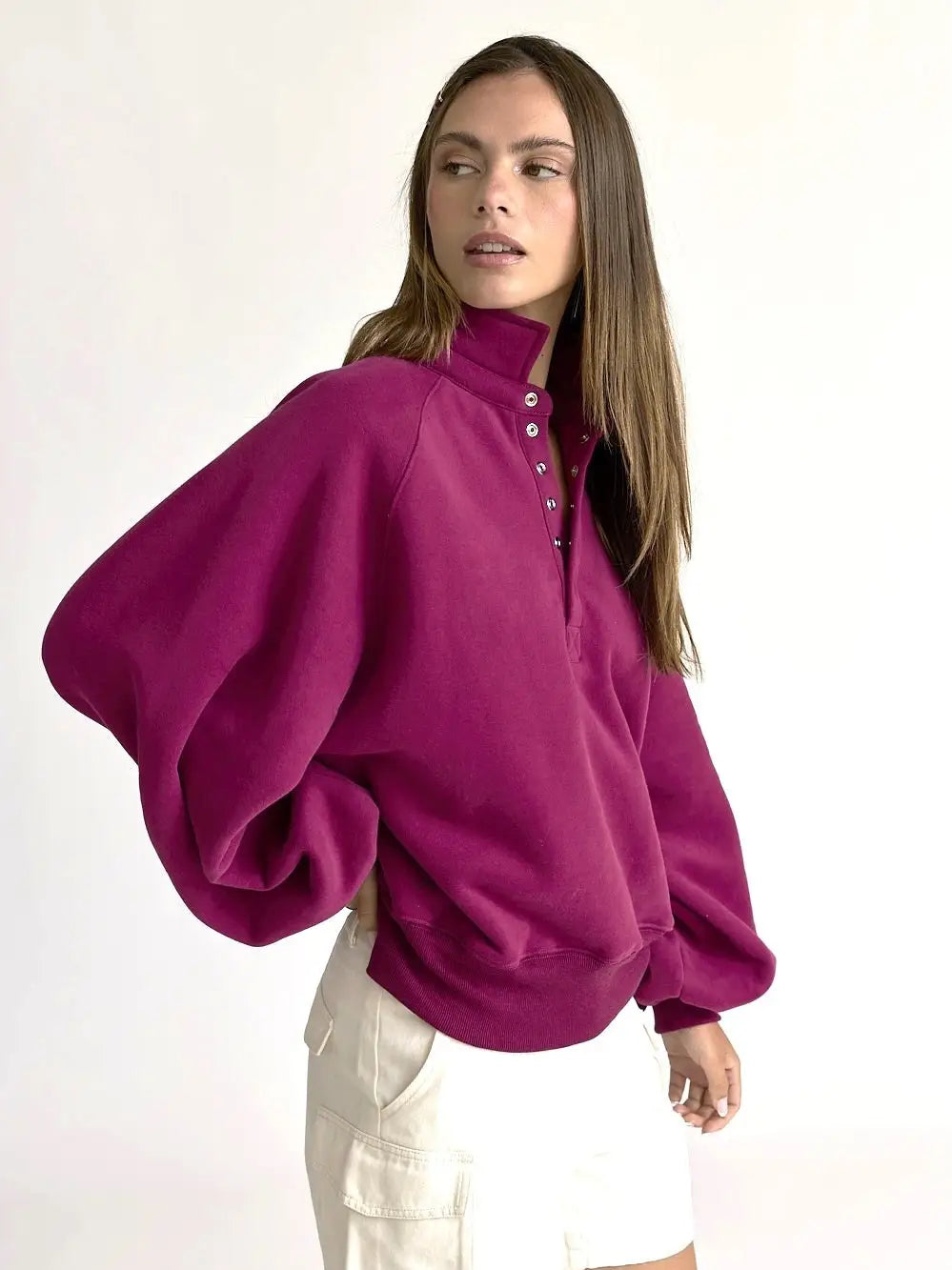 Piper Snap Collared Crewneck