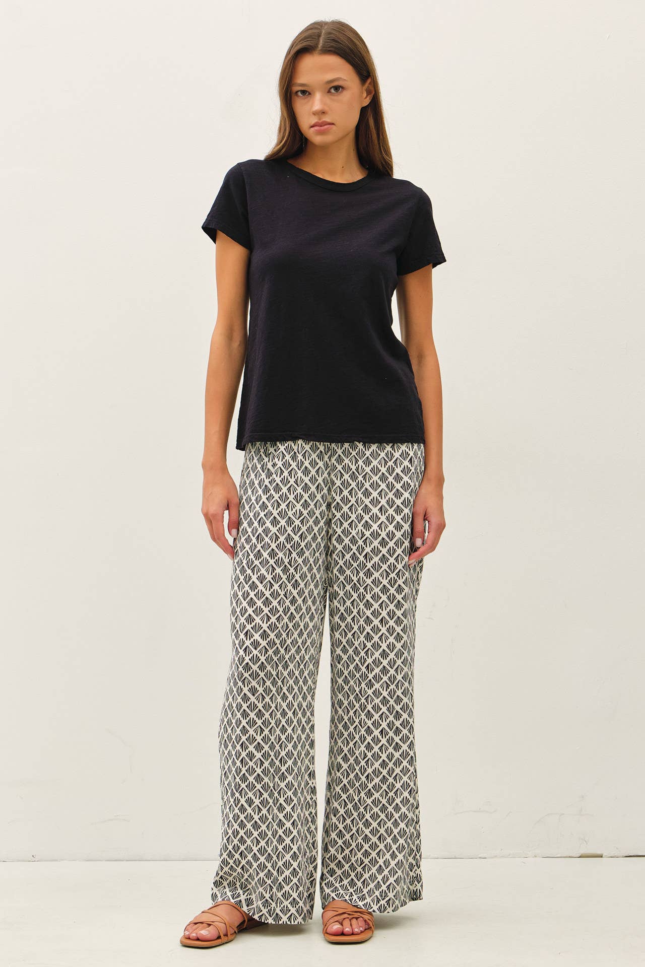 Charcoal Blue Basic Tee