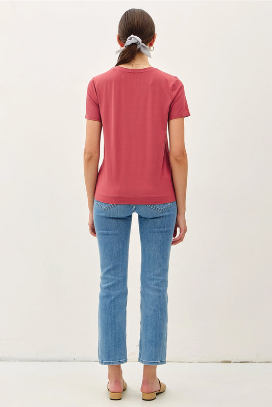 Poppy Bamboo/Modal Basic T-Shirt