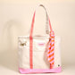 The Darling Canvas Tote Bag I Sicily Stripes Pink